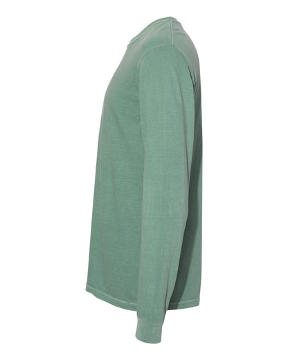 Comfort Colors Garment-Dyed Heavyweight Long Sleeve T-Shirt 6014 #color_Light Green