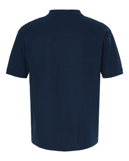 M&O Ring-Spun Piqué Polo 7002 #color_Navy