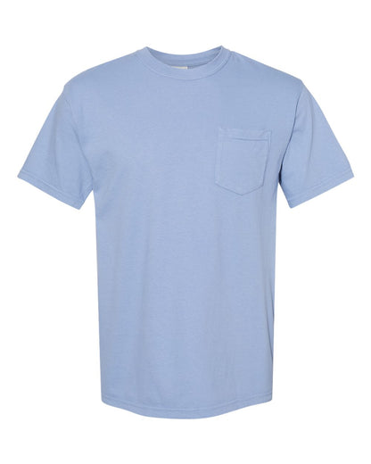 Comfort Colors Garment-Dyed Heavyweight Pocket T-Shirt 6030 #color_Washed Denim