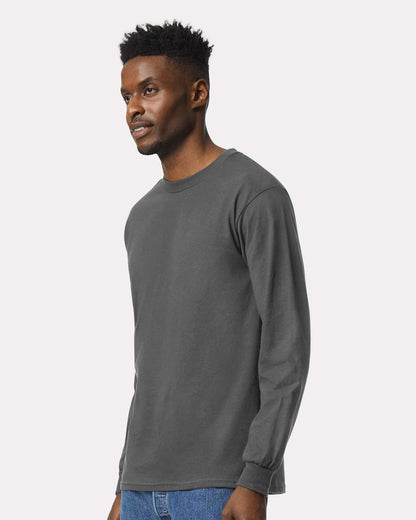 Gildan Ultra Cotton® Long Sleeve T-Shirt 2400 #colormdl_Charcoal