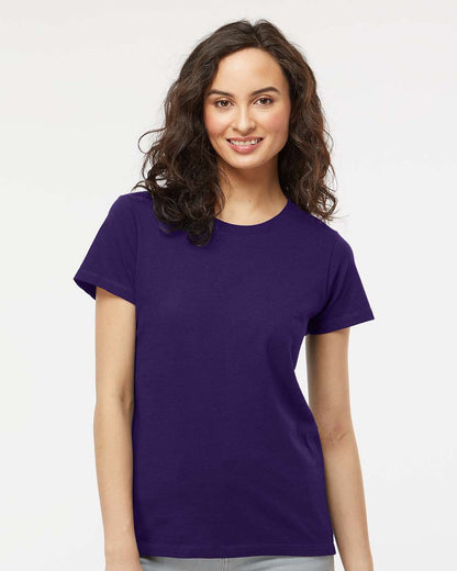 M&O Women's Gold Soft Touch T-Shirt 4810 #colormdl_Purple