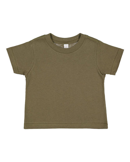 Rabbit Skins Toddler Cotton Jersey Tee 3301T #color_Military Green
