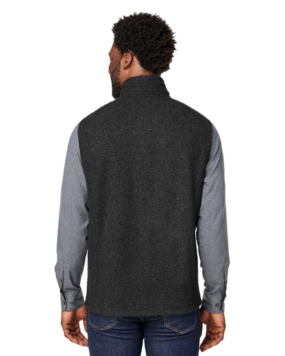 North End Men's Aura Sweater Fleece Vest NE714 #color_BLACK