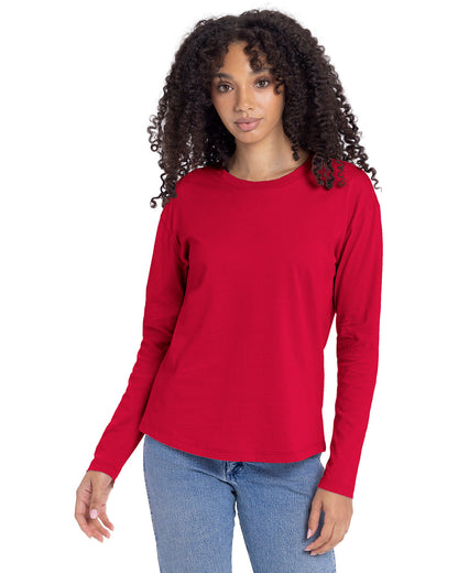 Next Level Ladies' Relaxed Long Sleeve T-Shirt 3911NL #color_RED