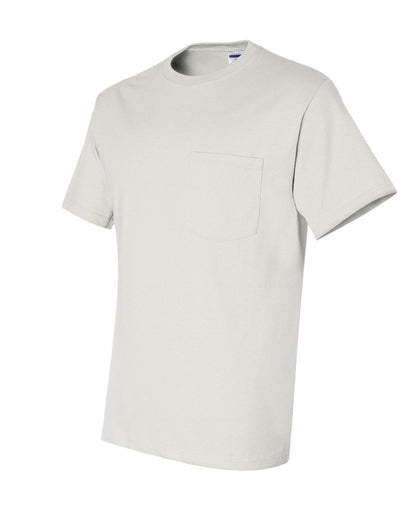 JERZEES Dri-Power® 50/50 Pocket T-Shirt 29MPR #color_White