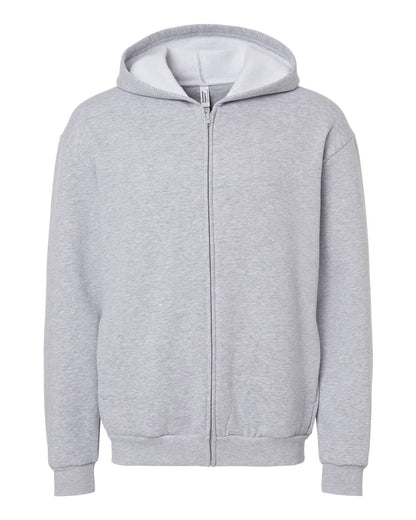 American Apparel ReFlex Fleece Full-Zip Hoodie RF497 #color_Heather Grey