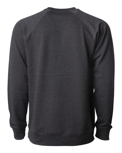 Independent Trading Co. Icon Lightweight Loopback Terry Crewneck Sweatshirt SS1000C #color_Charcoal Heather