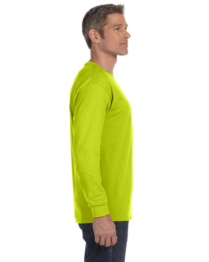 Gildan Adult Heavy Cotton™ Long-Sleeve T-Shirt G540 #color_SAFETY GREEN