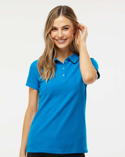 M&O Women's Soft Touch Polo 7007 #colormdl_Bright Turquoise