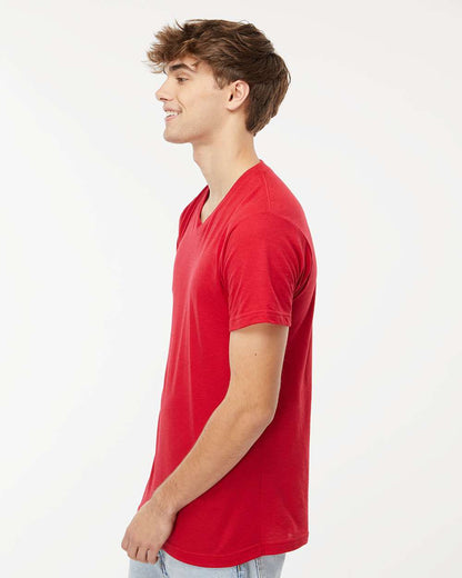 M&O Deluxe Blend V-Neck T-Shirt 3543 #colormdl_Red