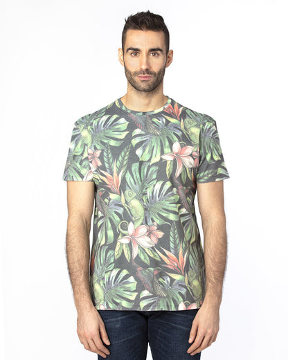 Threadfast Unisex Ultimate CVC T-Shirt 100A #color_TROPICAL JUNGLE