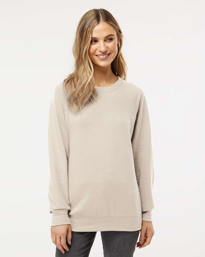 Independent Trading Co. Icon Lightweight Loopback Terry Crewneck Sweatshirt SS1000C #colormdl_Sand