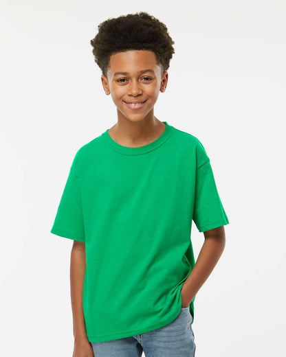 M&O Youth Gold Soft Touch T-Shirt 4850 #colormdl_Irish Green