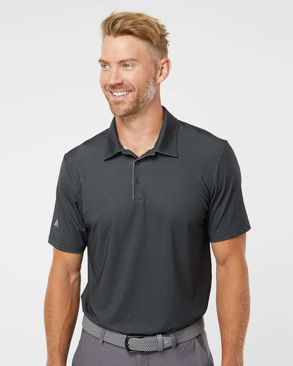 Adidas Diamond Dot Print Polo A498 #colormdl_Black/ White/ Grey Three