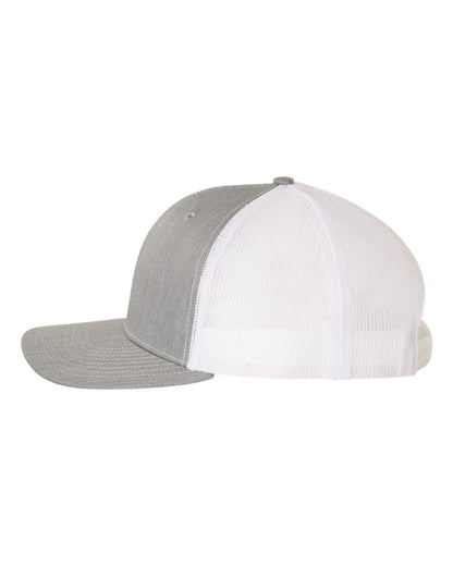 Richardson Snapback Trucker Cap 112 #color_Heather Grey/ White