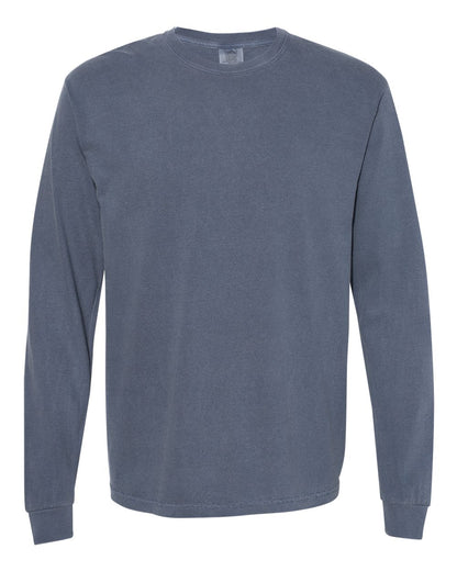 Comfort Colors Garment-Dyed Heavyweight Long Sleeve T-Shirt 6014 #color_Denim