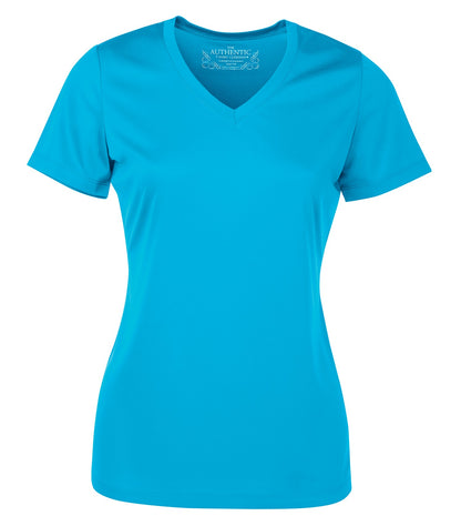 Atc ProTeam S/S V-Neck Lds' Tee L3520 #color_Atomic Blue