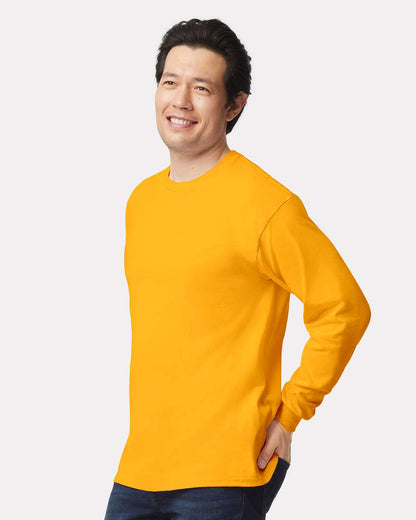 Gildan Ultra Cotton® Long Sleeve T-Shirt 2400 #colormdl_Gold