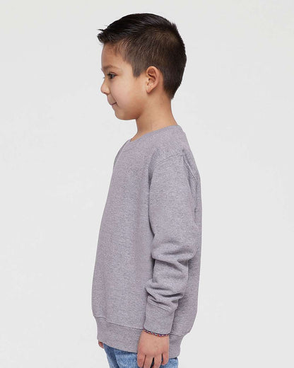 Rabbit Skins Toddler Fleece Crewneck Sweatshirt 3317 #colormdl_Heather