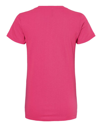 M&O Women's Gold Soft Touch T-Shirt 4810 #color_Heliconia