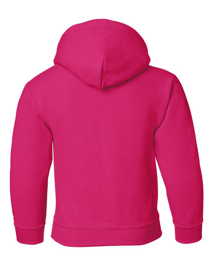 Gildan Heavy Blend™ Youth Hooded Sweatshirt 18500B #color_Heliconia