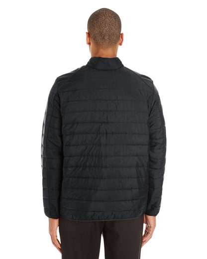Core365 Men's Prevail Packable Puffer Jacket CE700 #color_BLACK