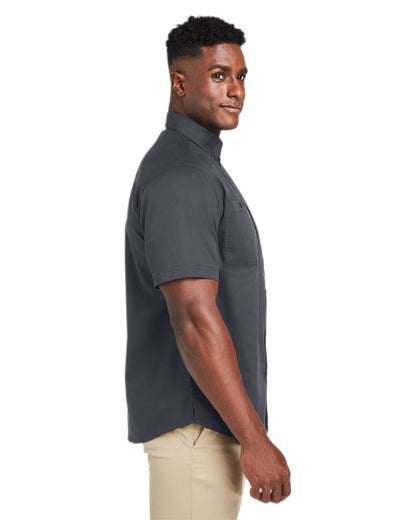 Harriton Men's Advantage IL Short-Sleeve Work Shirt M585 #color_DARK CHARCOAL