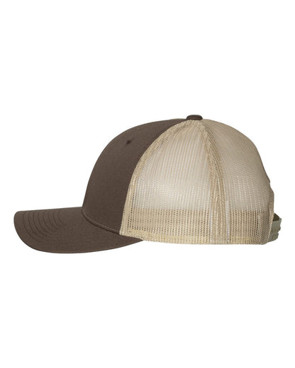 Richardson Low Pro Trucker Cap 115 #color_Brown/ Khaki