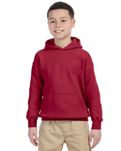 Gildan Youth Heavy Blend™ Hooded Sweatshirt G185B #color_CARDINAL RED