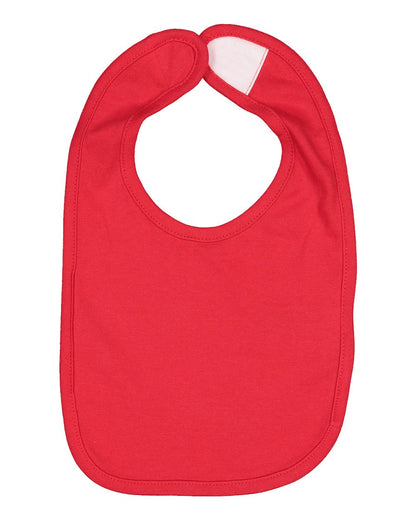 Rabbit Skins Infant Premium Jersey Bib 1005 #color_Red