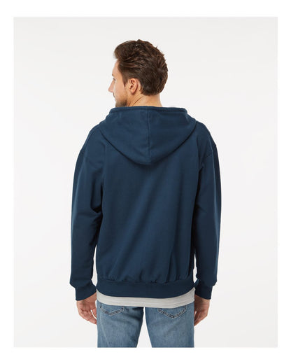 King Fashion Full-Zip Sweatshirt KF9047 #colormdl_Navy/ Sport Grey