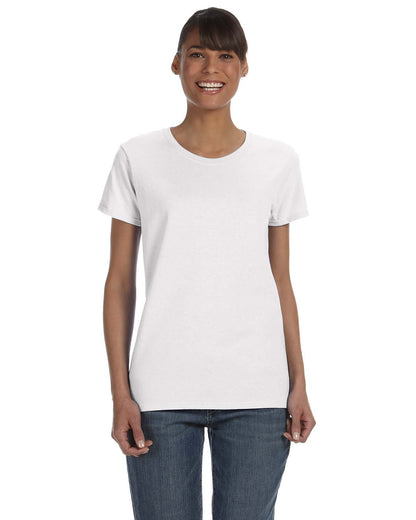 Gildan Ladies' Heavy Cotton™ T-Shirt G500L #color_WHITE