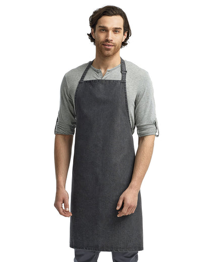 Artisan Collection by Reprime Unisex 'Colours' Recycled Bib Apron RP150 #color_BLACK DENIM