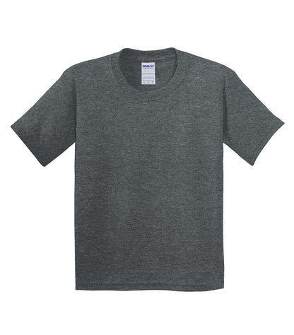 Gildan HEAVY COTTON YOUTH T-SHIRT 500B #color_Dark Heather