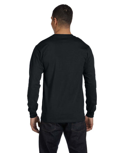 Gildan Adult Long-Sleeve T-Shirt G840 #color_BLACK