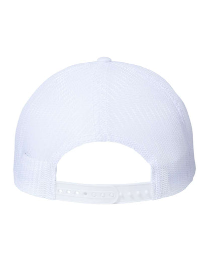 Atlantis Headwear Sustainable Recy Three Trucker Cap RETH #color_White/ White