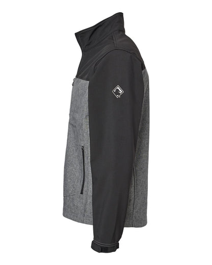 DRI DUCK Motion Soft Shell Jacket 5350 #color_Black Heather/ Black