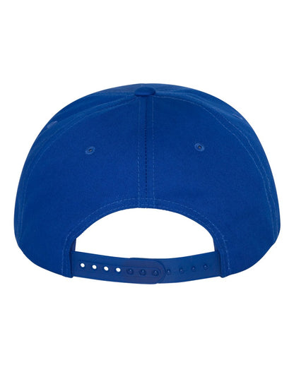 YP Classics Five-Panel Cotton Twill Snapback Cap 6007 #color_Royal Blue