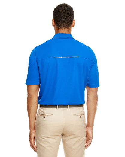 Core365 Men's Radiant Performance Piqué Polo with Reflective Piping 88181R #color_TRUE ROYAL