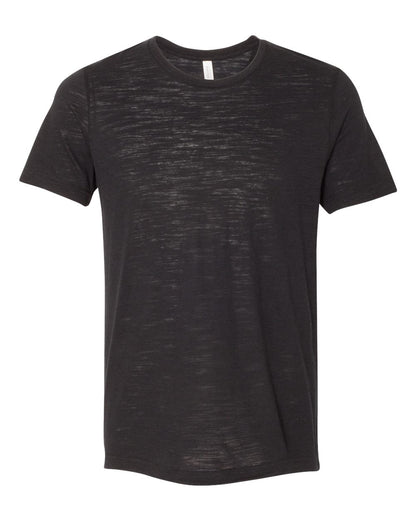 BELLA + CANVAS Texture Tee 3650 #color_Solid Black Slub