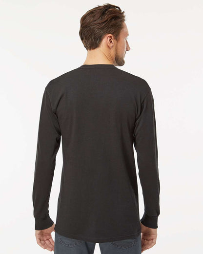 M&O Gold Soft Touch Long Sleeve T-Shirt 4820 #colormdl_Black