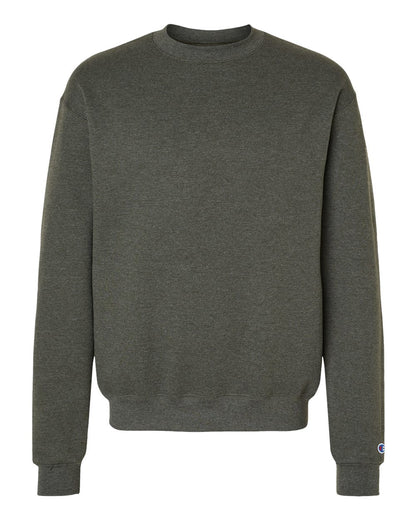 Champion Powerblend® Crewneck Sweatshirt S600 #color_Dark Green Heather