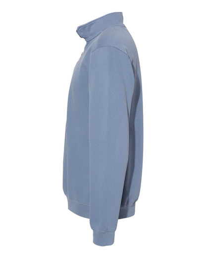 Comfort Colors Garment-Dyed Quarter Zip Sweatshirt 1580 #color_Blue Jean