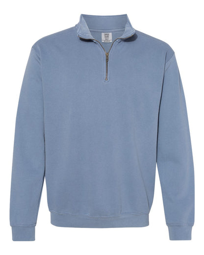 Comfort Colors Garment-Dyed Quarter Zip Sweatshirt 1580 #color_Blue Jean