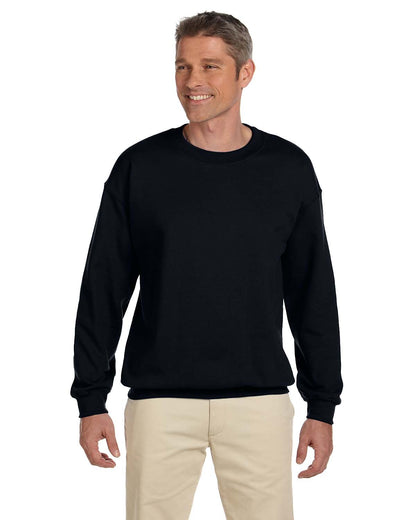 Gildan Adult Heavy Blend™ Fleece Crew G180 #color_BLACK