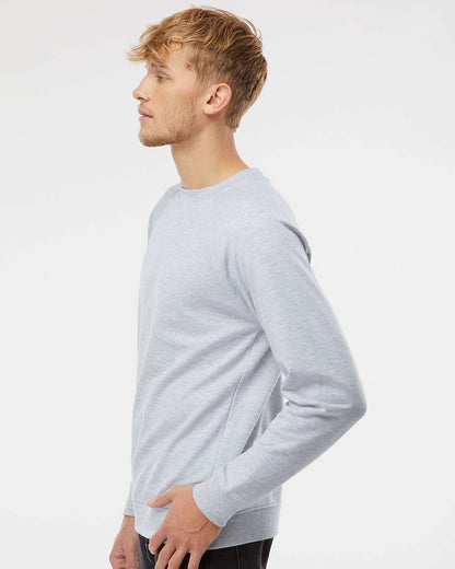 Independent Trading Co. Icon Lightweight Loopback Terry Crewneck Sweatshirt SS1000C #colormdl_Athletic Heather