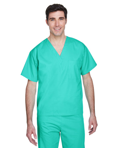 Harriton Adult Restore Scrub Top M897 #color_AQUA GREEN