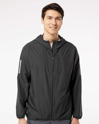 Adidas Hooded Full-Zip Windbreaker A524 #colormdl_Black