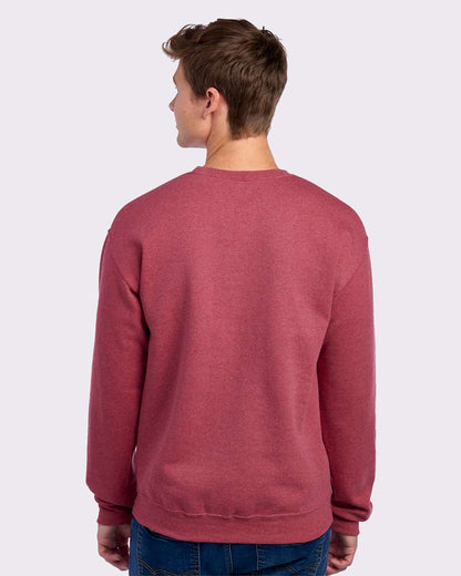 JERZEES NuBlend® Crewneck Sweatshirt 562MR #colormdl_Vintage Heather Red