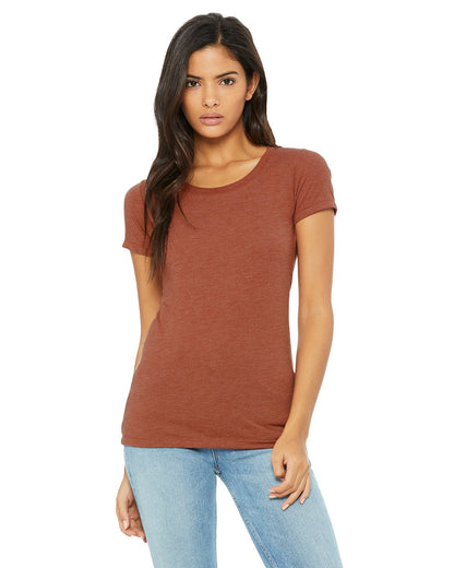 BELLA + CANVAS Ladies' Triblend Short-Sleeve T-Shirt B8413 #color_CLAY TRIBLEND